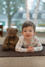 Little Joy Co. Valentines Teddy Bear 2pc Bamboo Pajamas - 