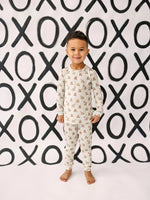 Little Joy Co. Valentines Teddy Bear 2pc Bamboo Pajamas - 