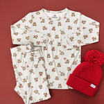 Little Joy Co. Valentines Teddy Bear 2pc Bamboo Pajamas - 