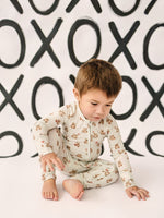 Little Joy Co. Valentine's Teddy Bear Bamboo Zippy Pajamas - 