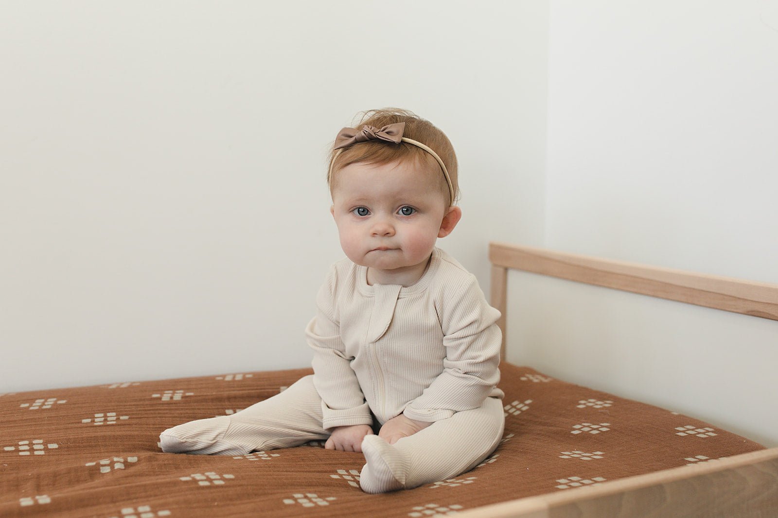 Mebie Baby Vanilla Organic Cotton Ribbed ZipperEveretts Place