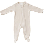 Vanilla Organic Cotton Ribbed Zipper - Clothing | Everetts Place