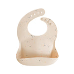 Silicone Baby Bib, Polka Dot Print by Mushie