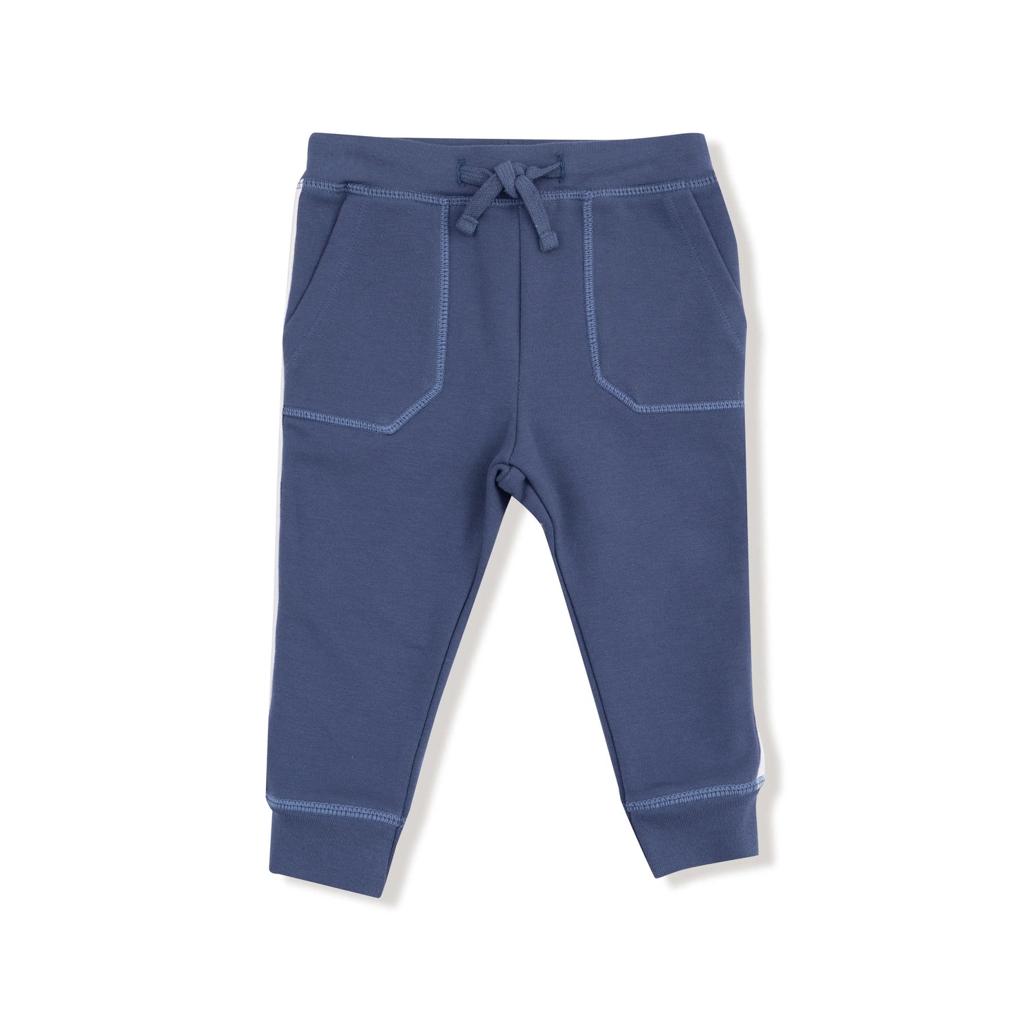 Angel Dear Varsity Stripe Jogger for Kids in Soft French Terry - 