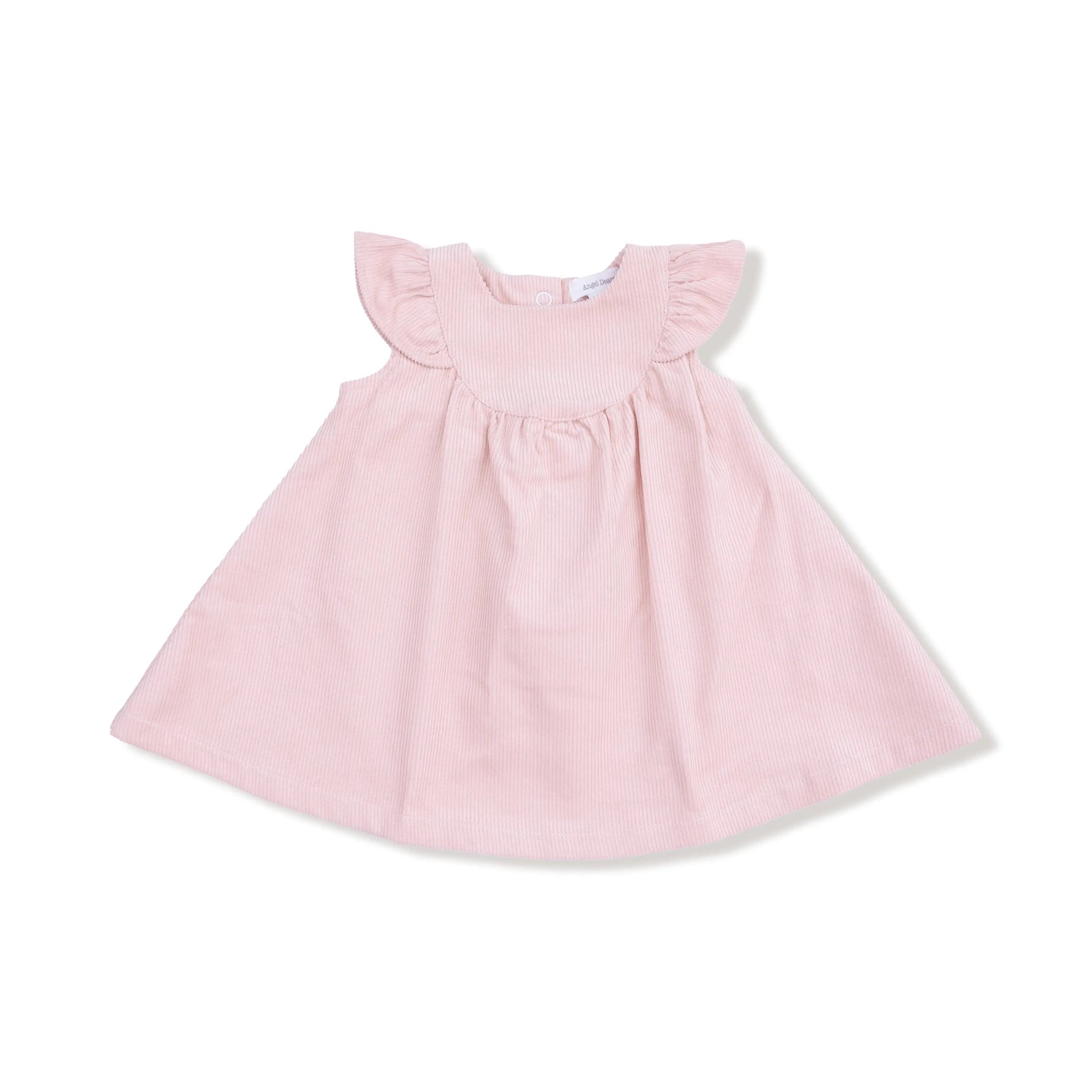 Angel Dear Veiled Pink - Scoop Yoke with Ruffle Dress + Bloomer - 