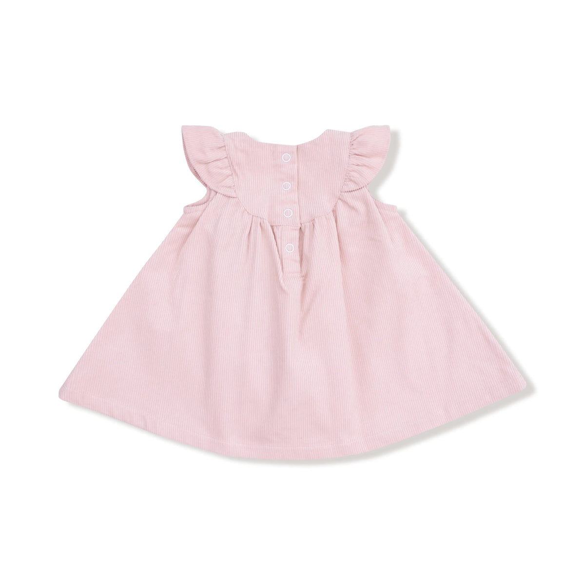 Angel Dear Veiled Pink - Scoop Yoke with Ruffle Dress + Bloomer - 