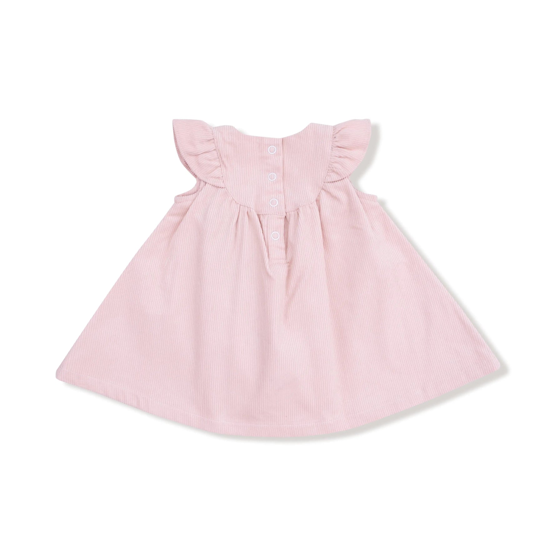 Angel Dear Veiled Pink - Scoop Yoke with Ruffle Dress + Bloomer - 