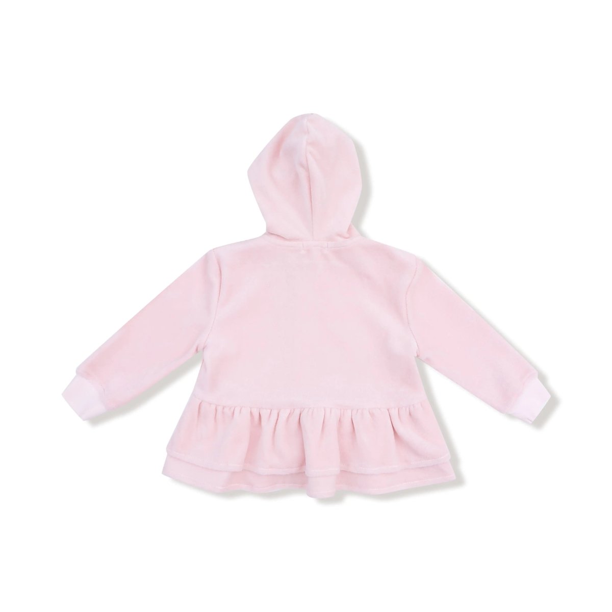 Angel Dear Velour Zip Peplum Hoodie And Jogger Set For Girls And Kids - Everetts Place Boutique - 