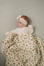 Mebie Baby Venetian Floral + Autumn Bloom Lace Muslin Quilt - 