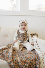 Mebie Baby Venetian Floral Classic Muslin Bib - 