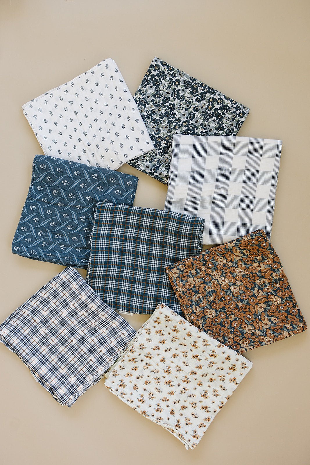 Mebie Baby Venetian Floral Muslin Burp Cloth for Babies by Mebie Baby - 