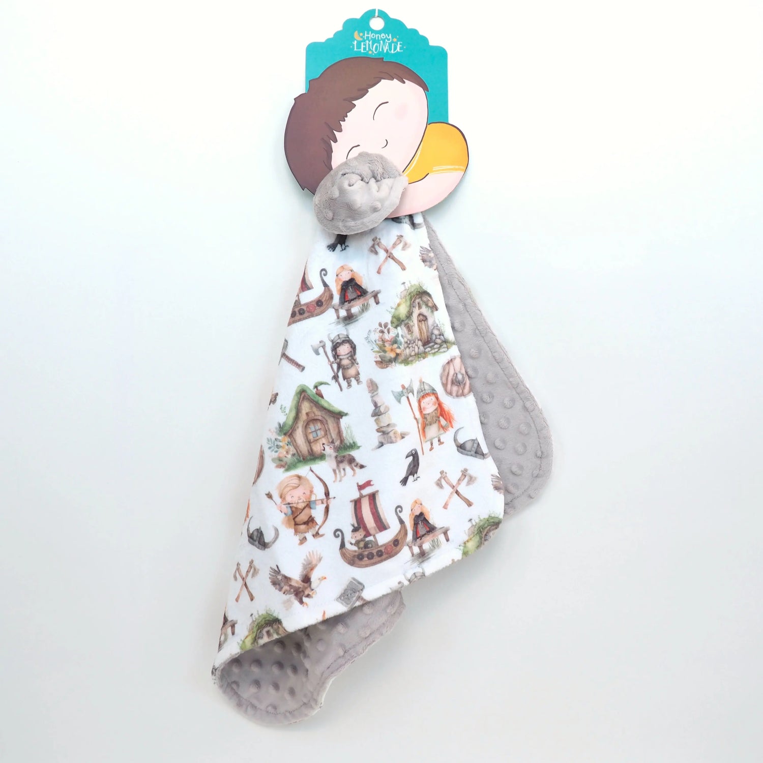 Honey Lemonade Mini Minky Vikings Blanket for Toddlers Perfect for Home and Travel - Baby & Toddler Mini Minky