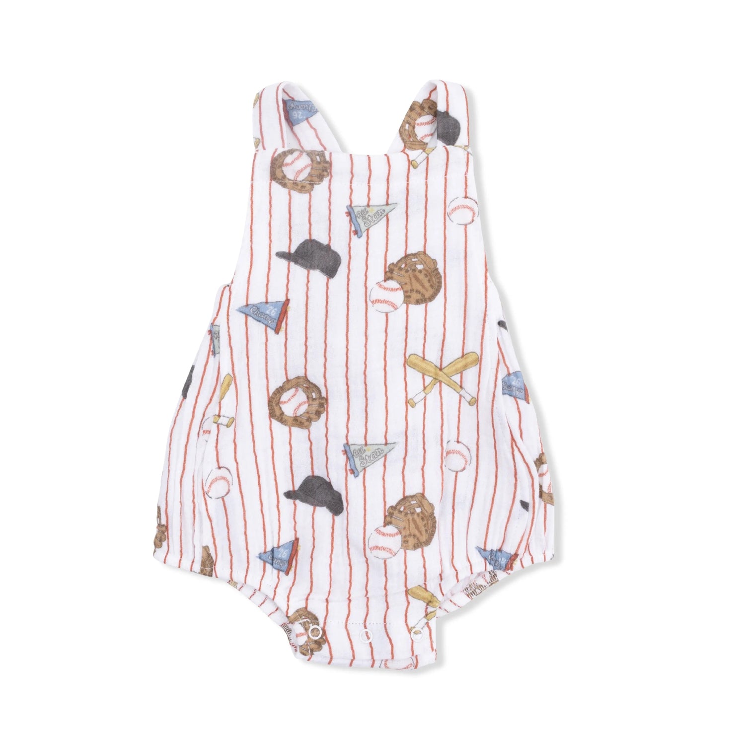 Angel Dear Vintage Baseball Stripe - Retro Sunsuit - 