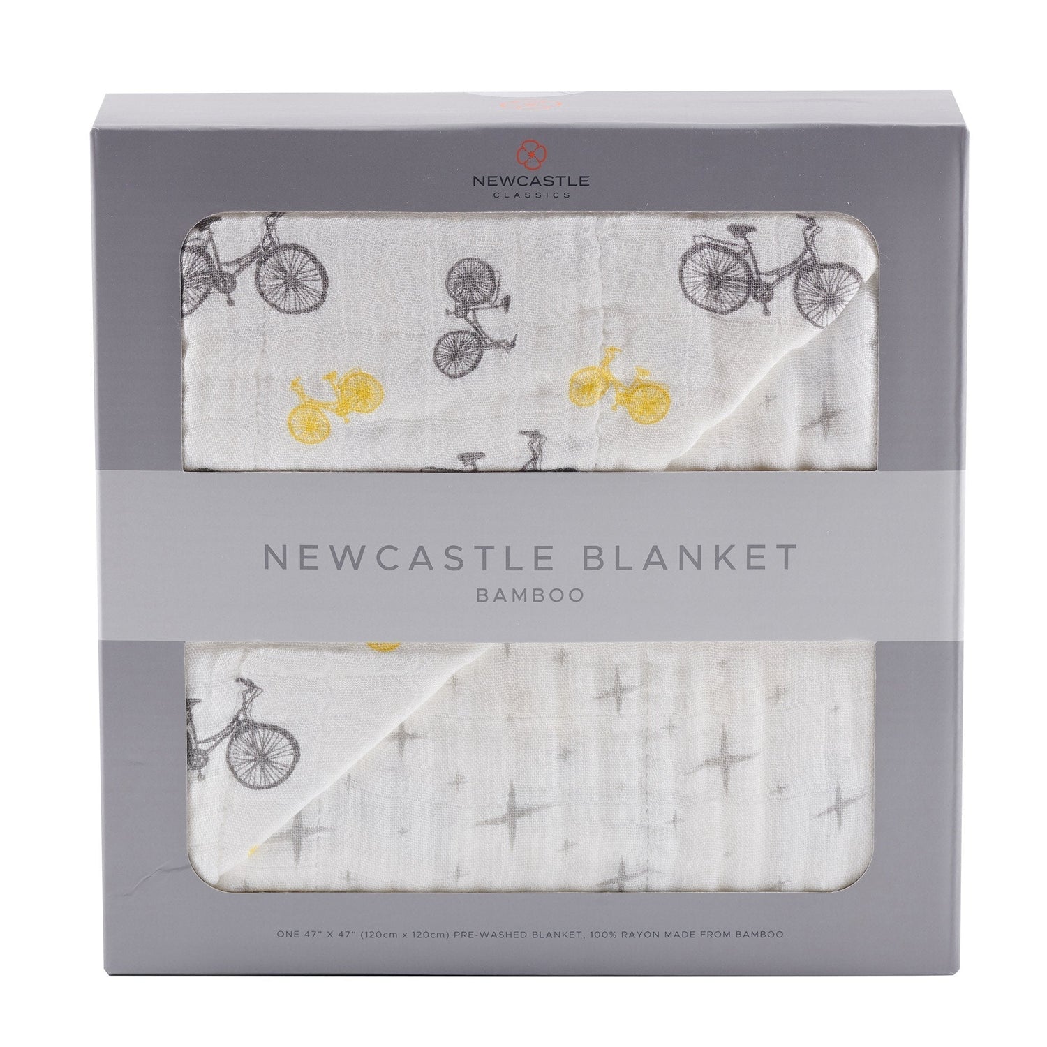 Newcastle Classics Vintage Bicycle Bamboo Muslin Blanket for Cozy Kids Comfort - Home & Garden > Linens & Bedding > Bedding > Blankets Bamboo Newcastle Blanket