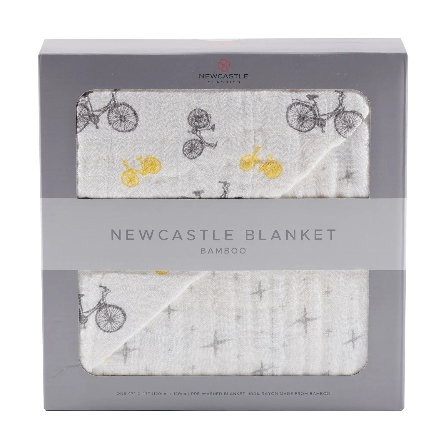 Newcastle Classics Vintage Bicycle and Northern Star Bamboo Muslin Newcastle Blanket - 