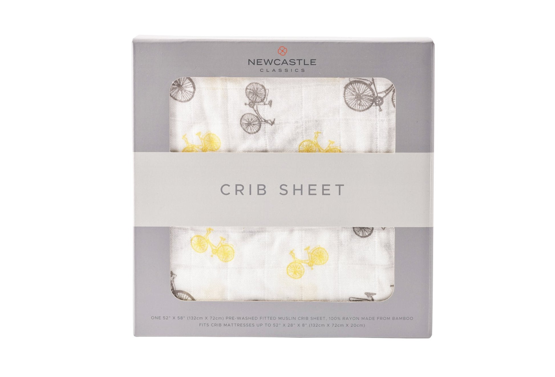 Vintage Bamboo Muslin Crib Sheet Soft Breathable Comfy Crib Bedding 28x52 Inches Newcastle Classics