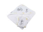 Newcastle Classics Vintage Bicycle Bamboo Muslin Hooded Towel Set for Cozy Kids - Baby & Toddler > Baby Bathing Hooded Towel Set