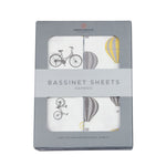 Newcastle Classics Vintage Bicycles and Hot Air Balloon Bamboo Changing Pad Cover/Bassinet SheetEveretts Place