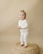 Little Joy Co. Vintage Blooms 2pc Bamboo Henley Pajamas For Kids Cozy - Everetts Place Boutique - 