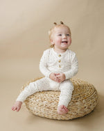 Little Joy Co. Vintage Blooms 2pc Bamboo Henley Pajamas For Kids Cozy - Everetts Place Boutique - 