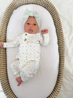 Little Joy Co. Vintage Blooms 2pc Henley Bamboo Pajamas - Sizes Newborn & Up! - 