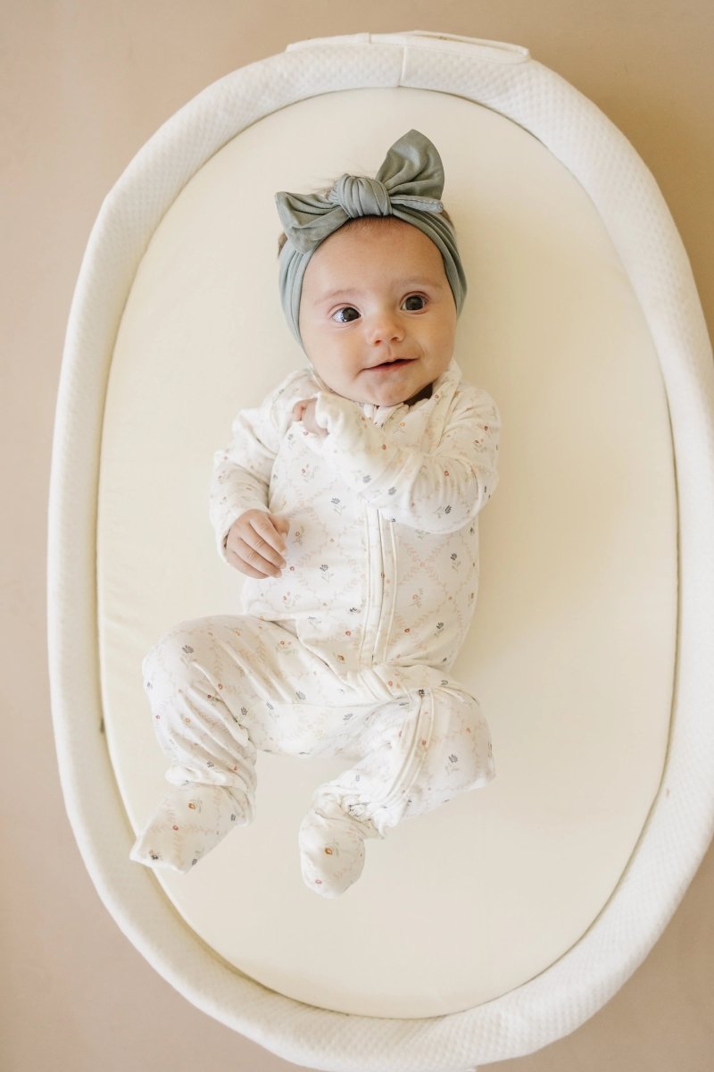 Little Joy Co. Vintage Blooms Romper - Bamboo Zippy for Babies Sleepwear - Everetts Place Boutique - 