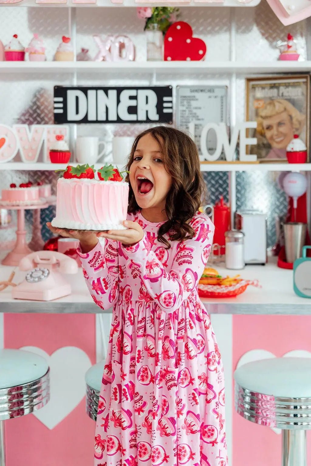 Mila & Rose ® Vintage Cakes L/S Pocket Twirl Dress - 