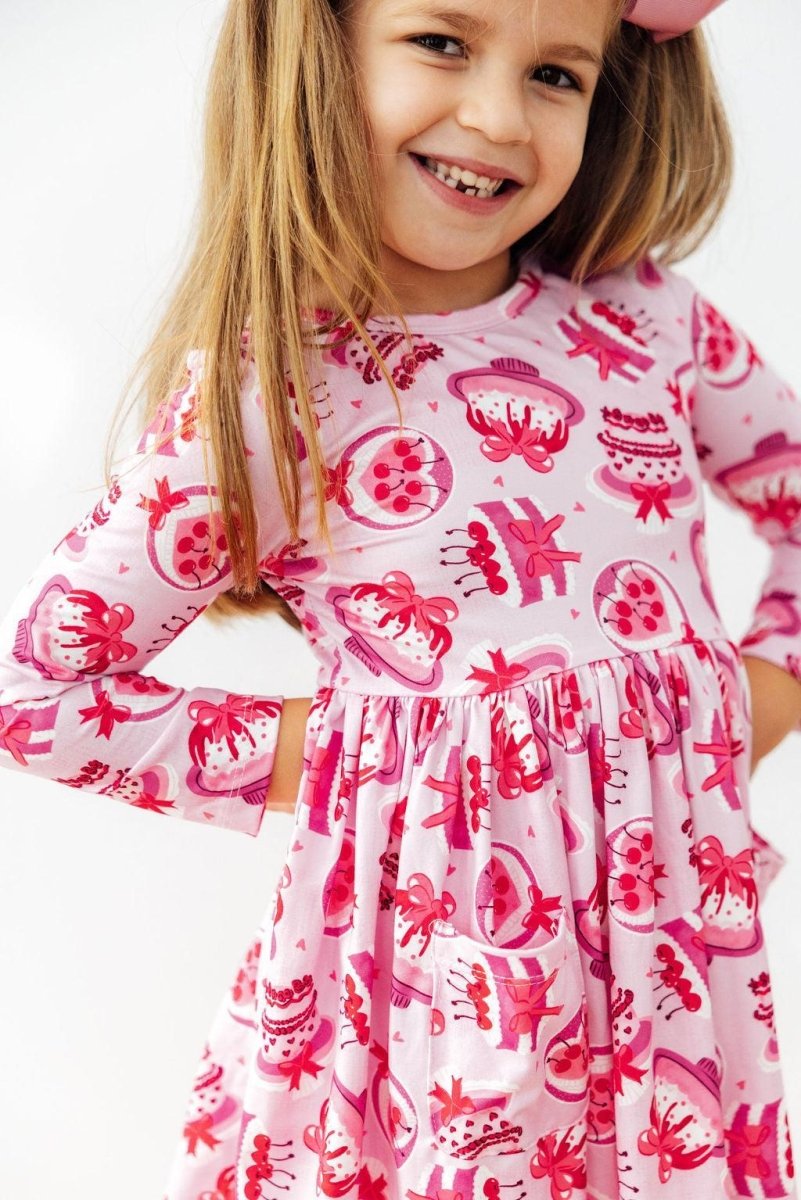 Mila & Rose ® Vintage Cakes L/S Pocket Twirl Dress - 