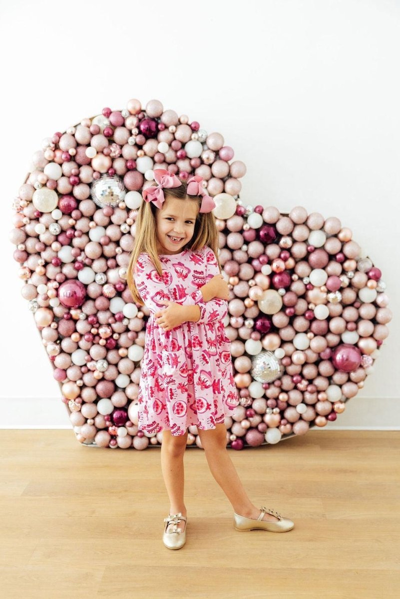 Mila & Rose ® Vintage Cakes L/S Pocket Twirl Dress - 