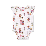 Angel Dear Vintage Cowgirls - Ruffle Sleeve Bodysuit - 
