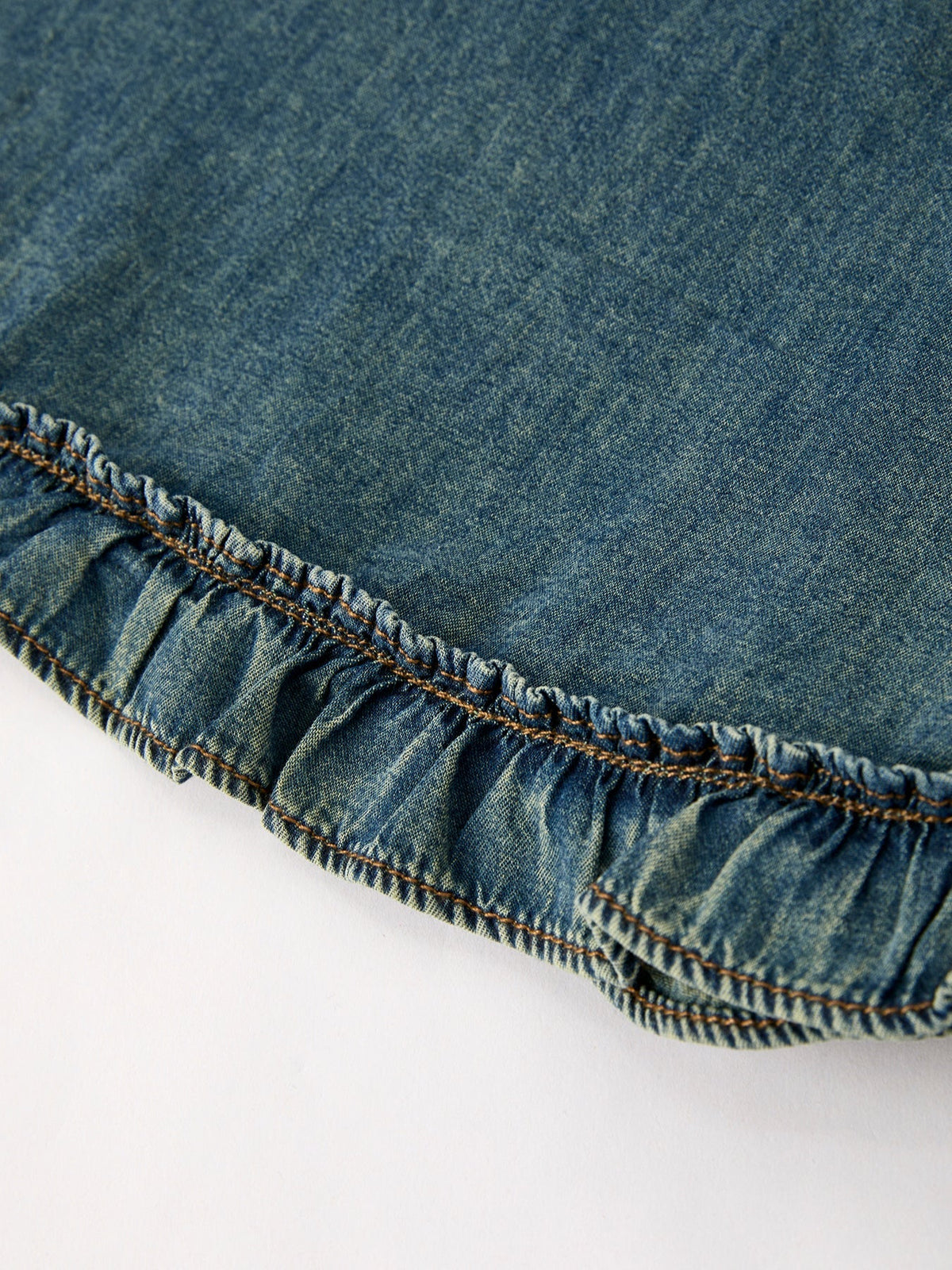 Rylee Faith Designs Vintage Denim Ruffle Girls DressEveretts Place