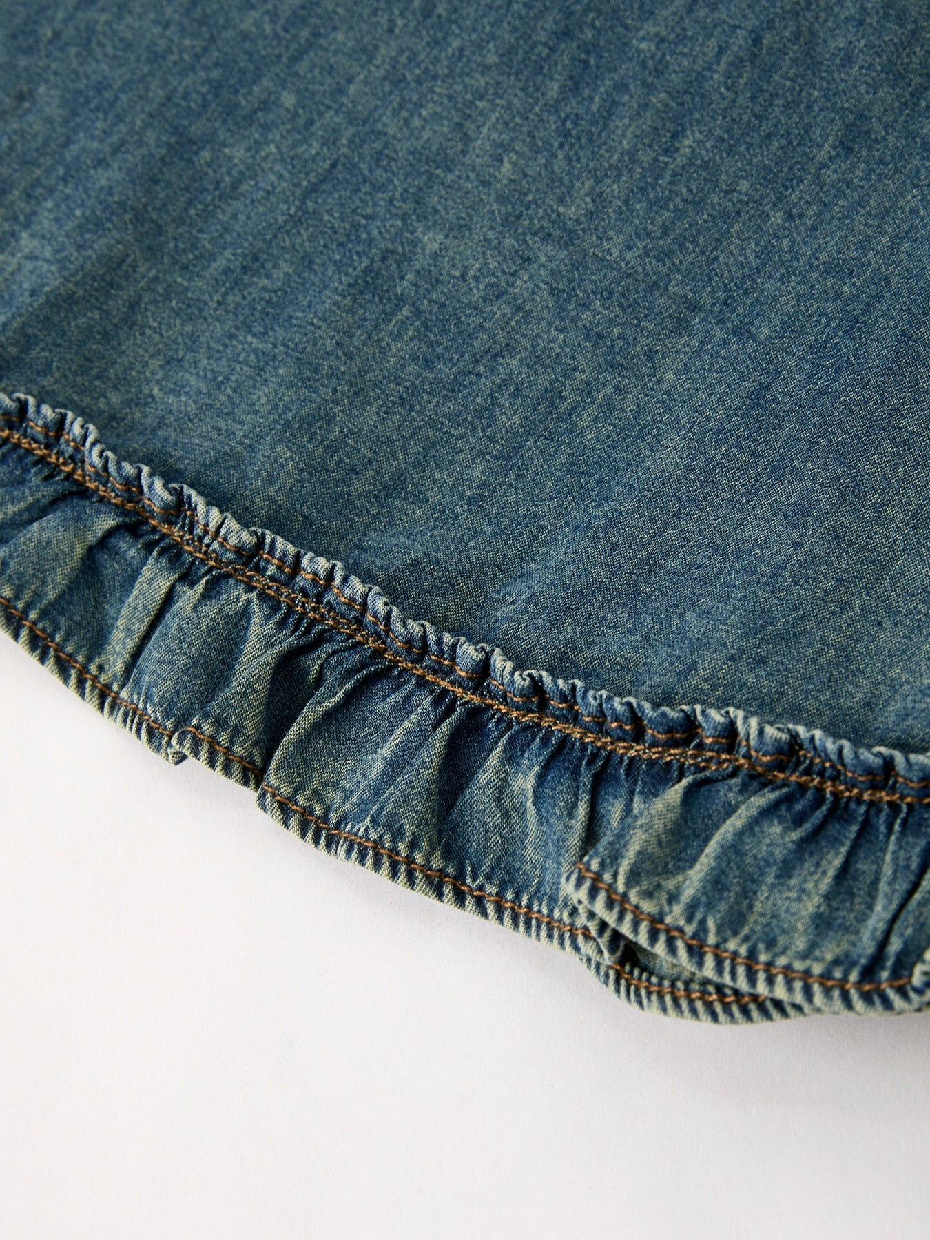 Rylee Faith Designs Vintage Denim Ruffle Girls DressEveretts Place