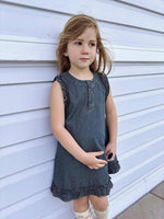 Rylee Faith Designs Vintage Denim Ruffle Girls DressEveretts Place