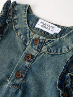 Rylee Faith Designs Vintage Denim Ruffle Girls DressEveretts Place