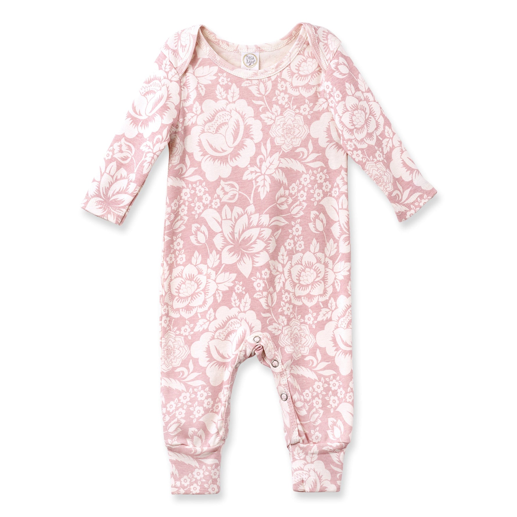 Tesa Babe Vintage Floral Baby Romper – Cotton Long Sleeve One - PieceEveretts Place