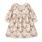 Tesa Babe Vintage Floral Dress with Lace Collar Ruffles, Linen BlendEveretts Place