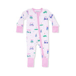 Angel Dear Vintage Golf Carts Pink - Convertible Romper - 