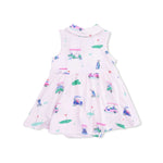Angel Dear Vintage Golf Carts Pink - Polo Tennis Dress - 