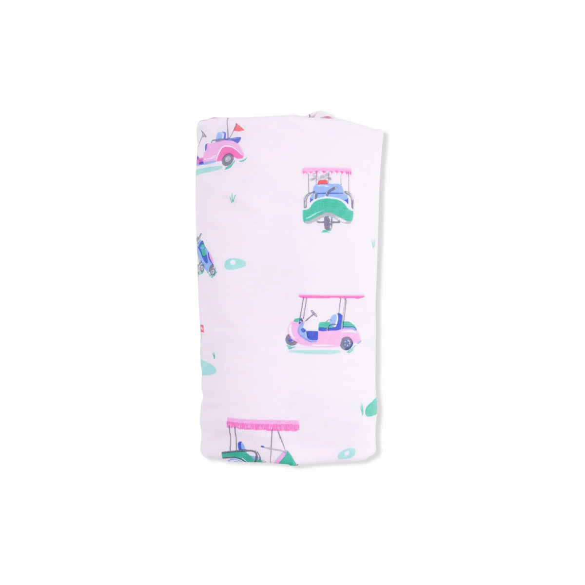 Angel Dear Vintage Golf Carts Pink - Swaddle Blanket - 