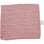 Mebie Baby Vintage Pink Floral Muslin Burp Cloth by Mebie Baby - 