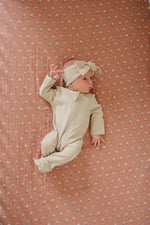 Mebie Baby Vintage Pink Floral Muslin Crib SheetEveretts Place