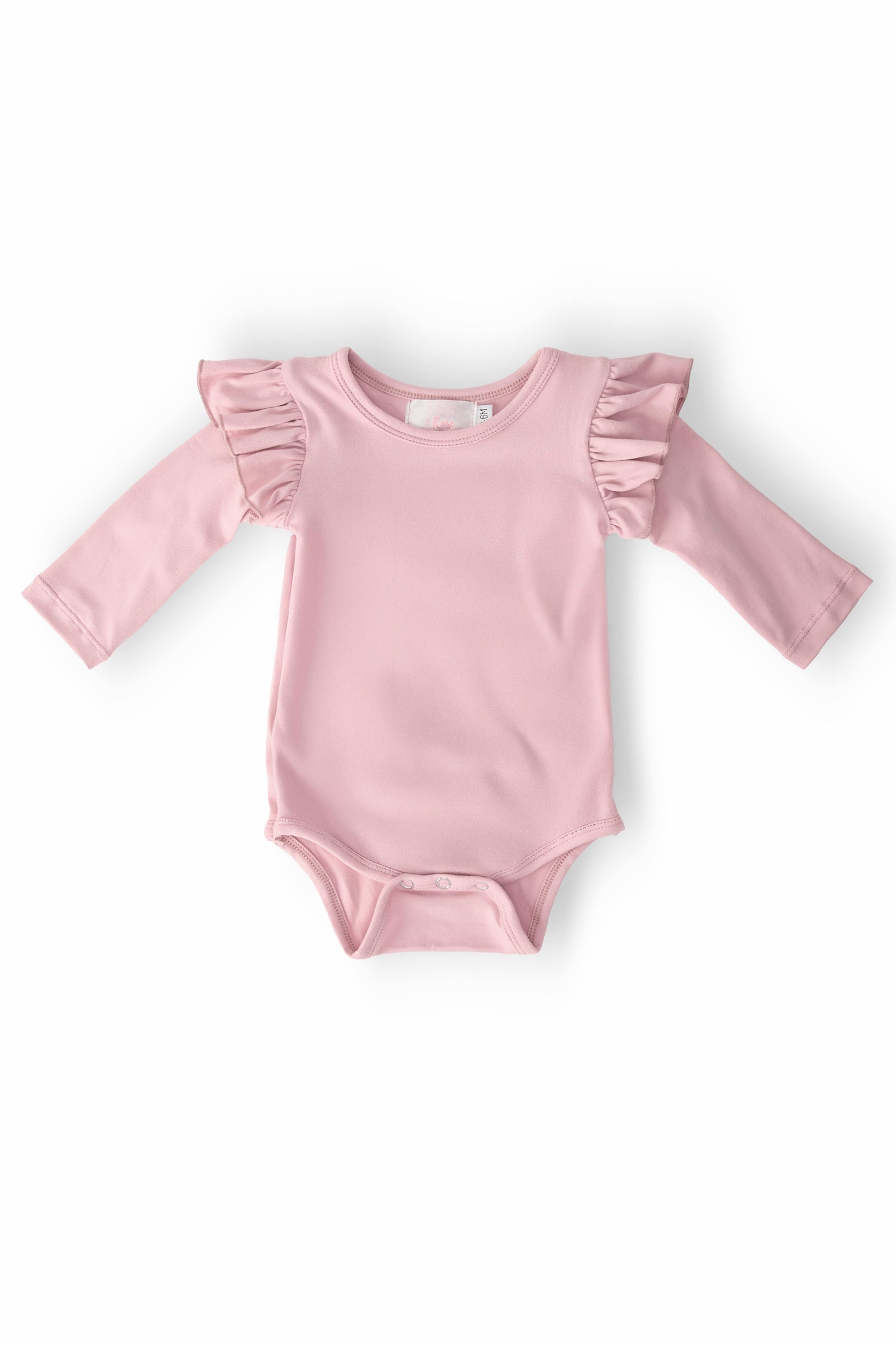 Mila & Rose ® Vintage Pink L/S Flutter BodysuitEveretts Place