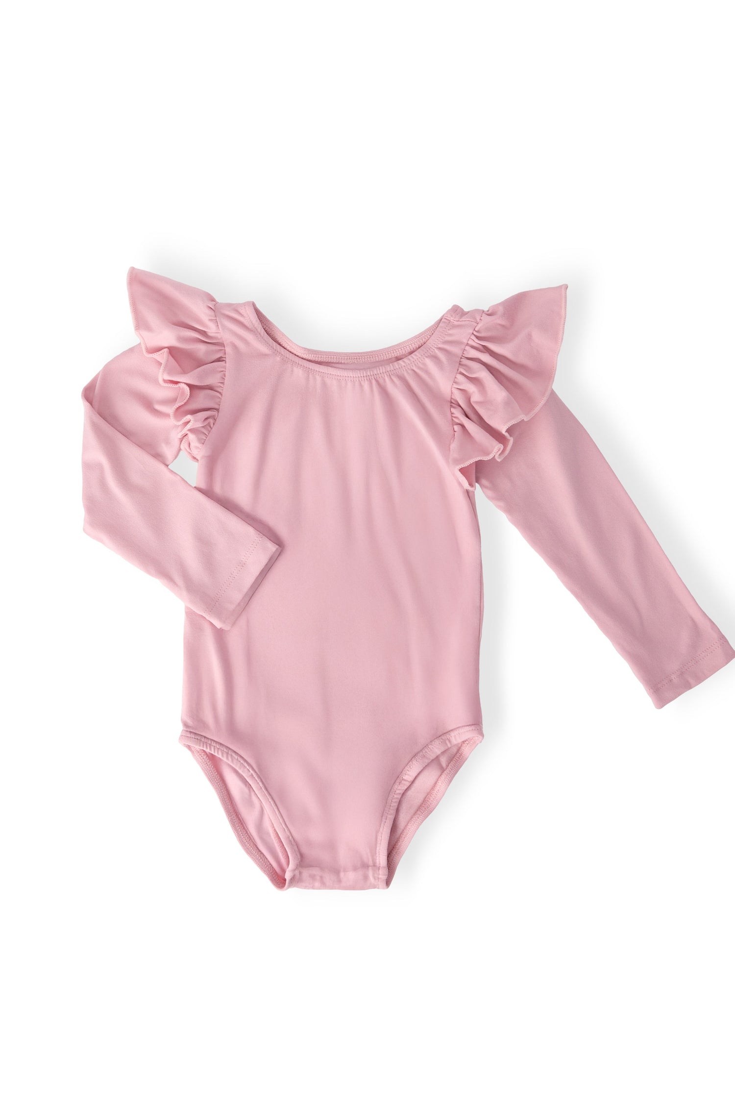 Mila & Rose ® Vintage Pink L/S Flutter Sleeve LeotardEveretts Place