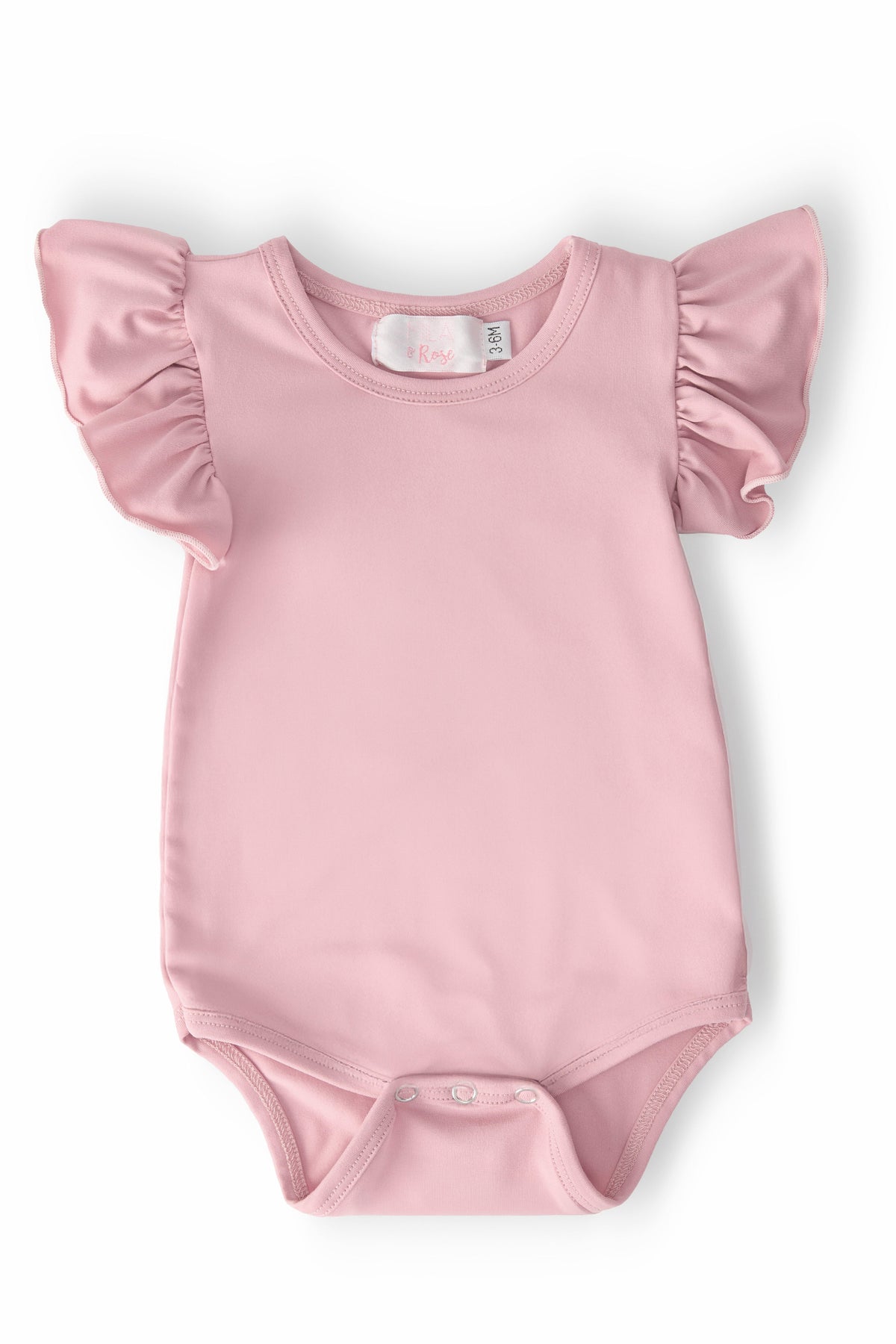 Mila & Rose ® Vintage Pink S/S Flutter BodysuitEveretts Place