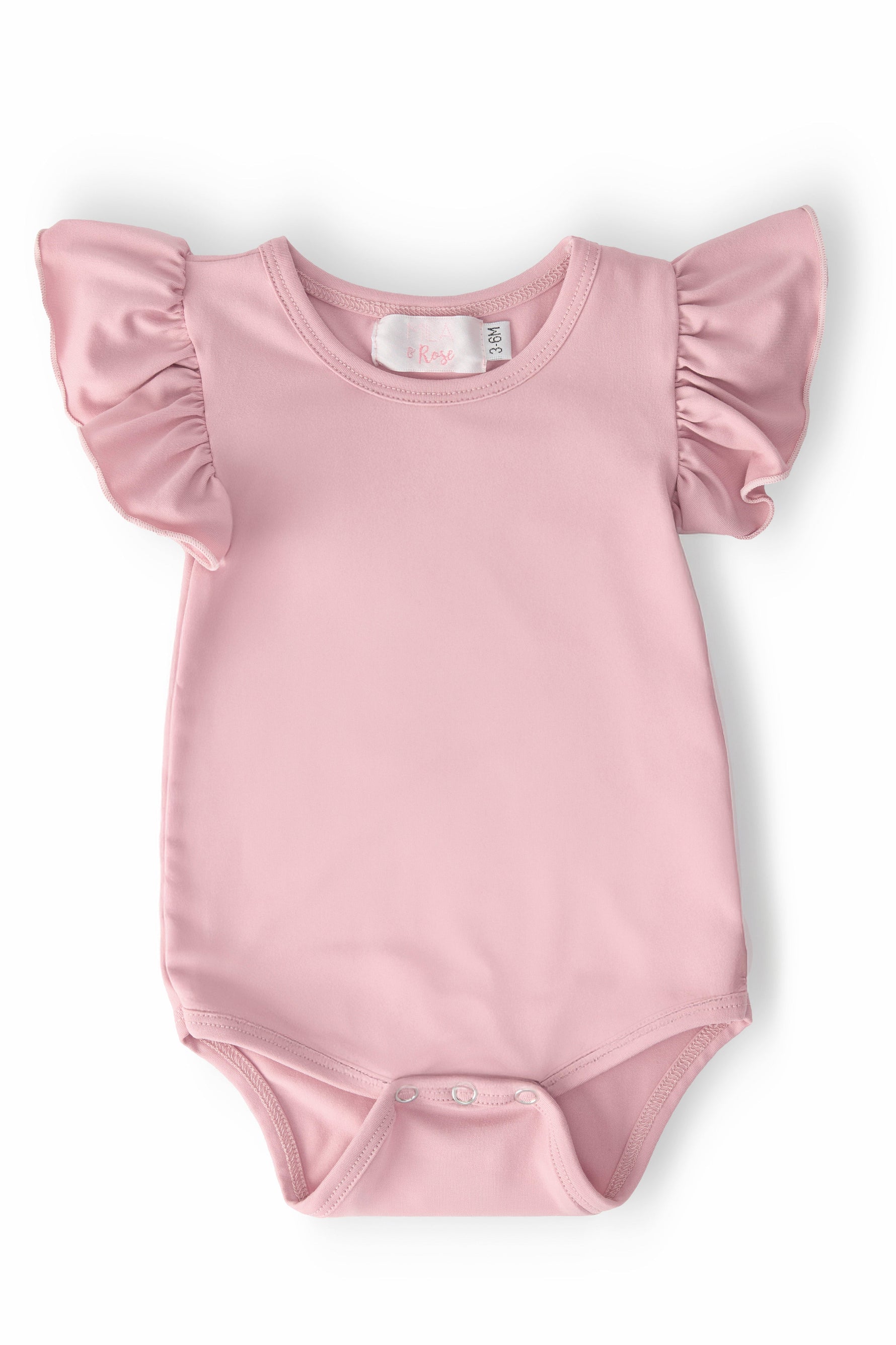 Mila & Rose ® Vintage Pink S/S Flutter BodysuitEveretts Place