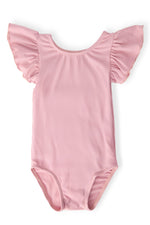 Mila & Rose ® Vintage Pink S/S Flutter Sleeve LeotardEveretts Place