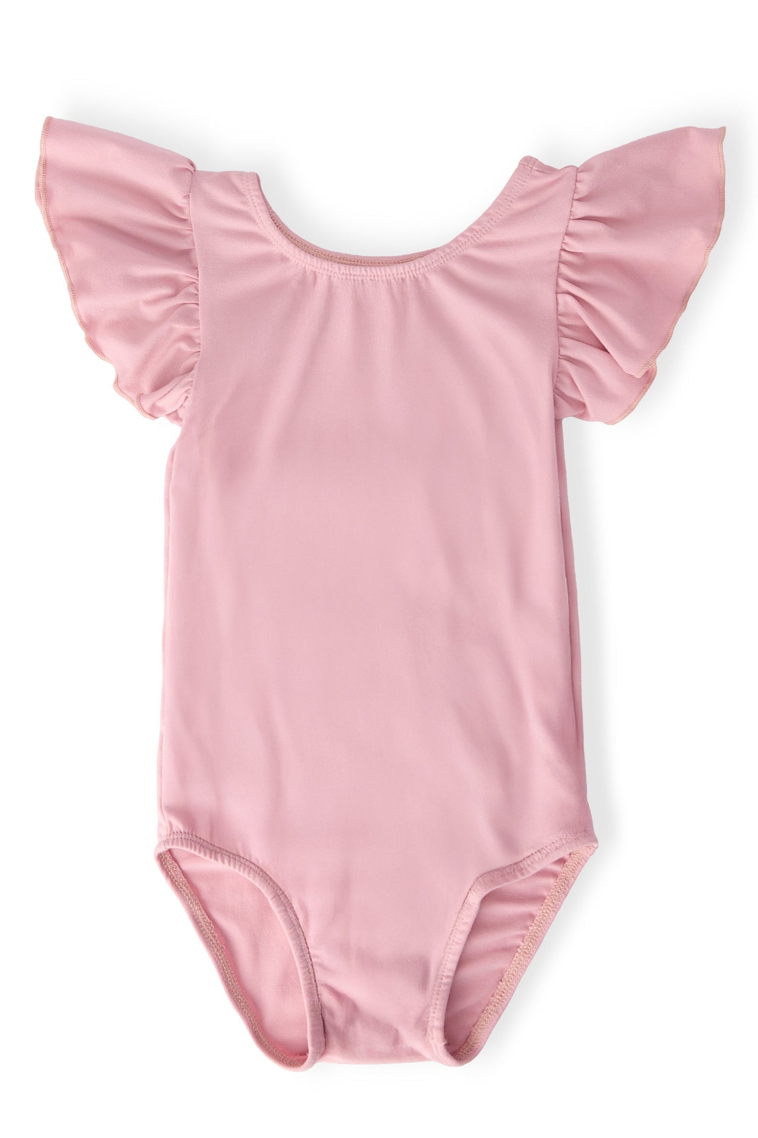 Mila & Rose ® Vintage Pink S/S Flutter Sleeve LeotardEveretts Place