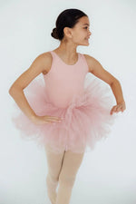Mila & Rose ® Vintage Pink Tank Tutu Leotard for Girls Dancewear - 