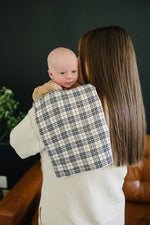 Mebie Baby Vintage Plaid Muslin Burp Cloth - 