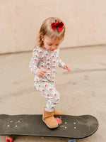 Little Joy Co. Vintage Santa Bamboo Christmas Pajamas - 2pc Set - 